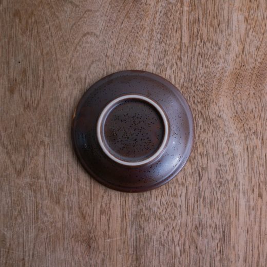 茶白流し 3寸皿 -器市-