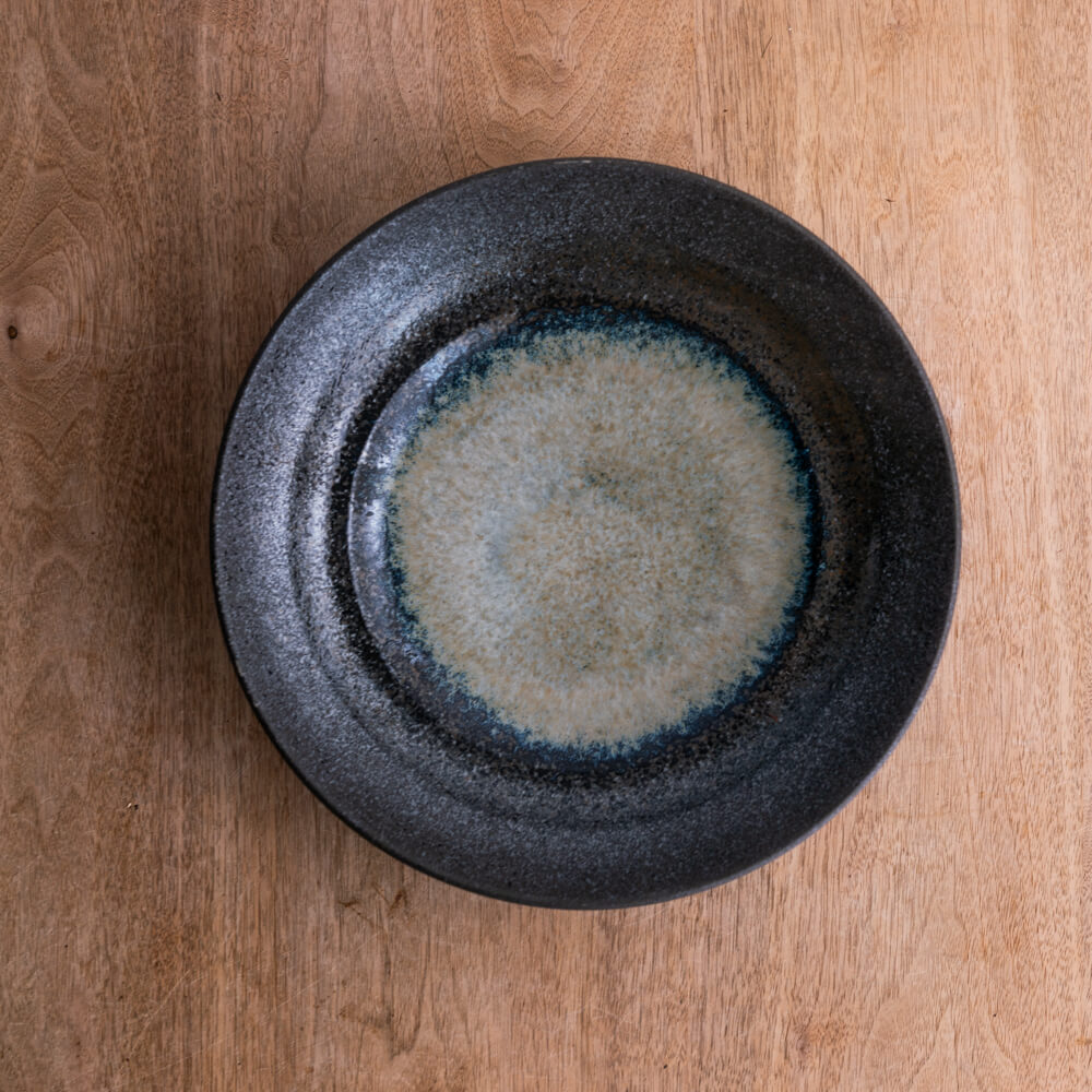 悠々黒鉄 9.5盛皿 -器市-