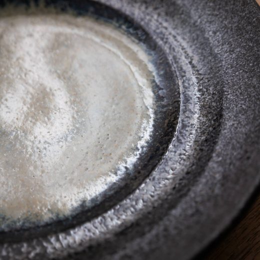 悠々黒鉄 9.5盛皿 -器市-