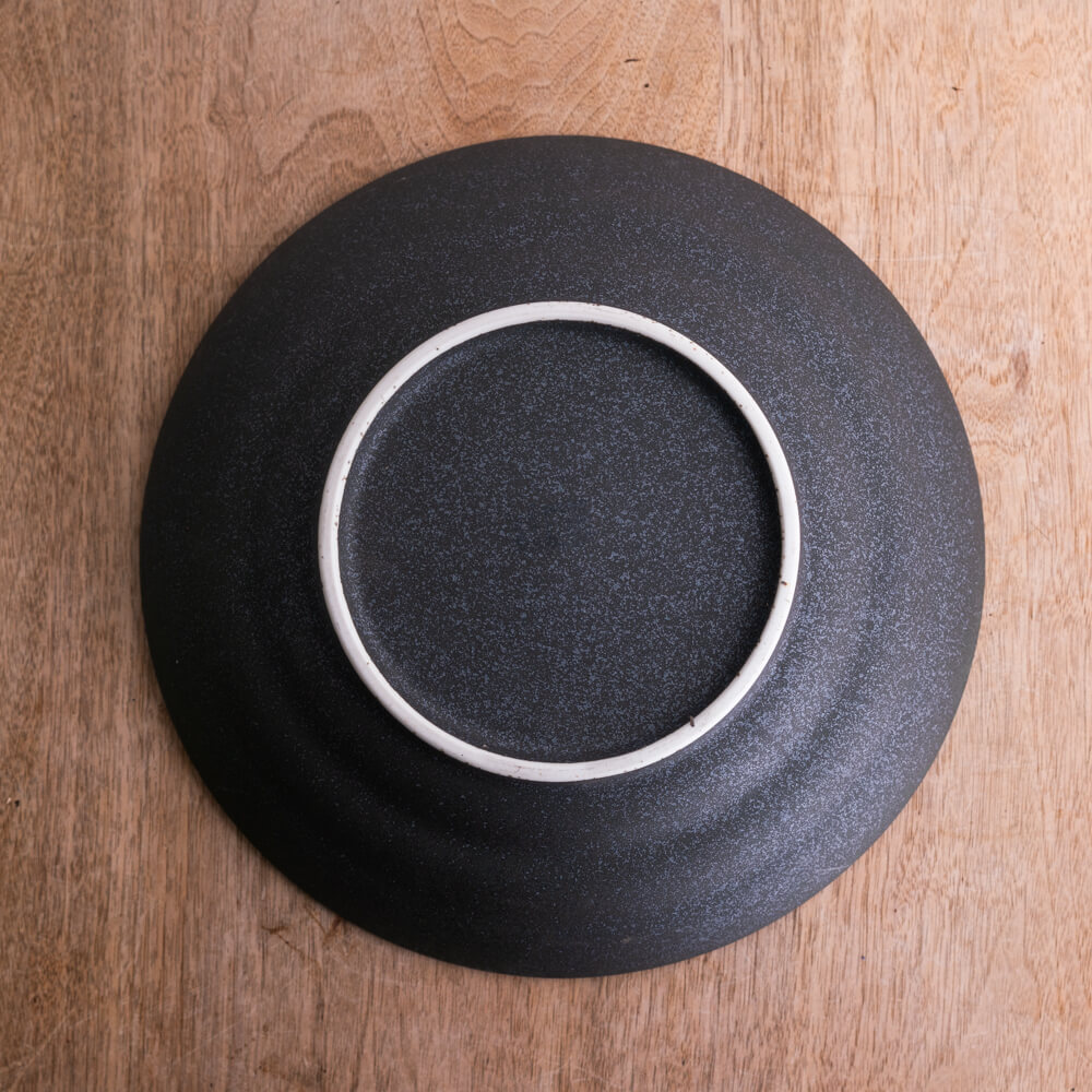 悠々黒鉄 9.5盛皿 -器市-