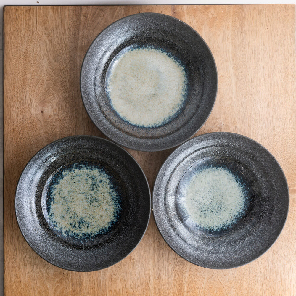 悠々黒鉄 9.5盛皿 -器市-