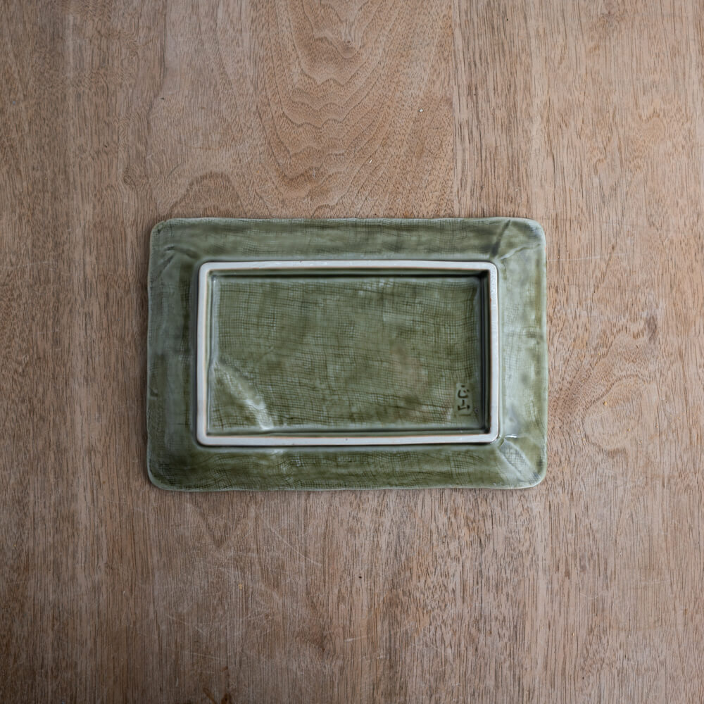 【WEB限定】織部魚紋 刺身皿 -器市-