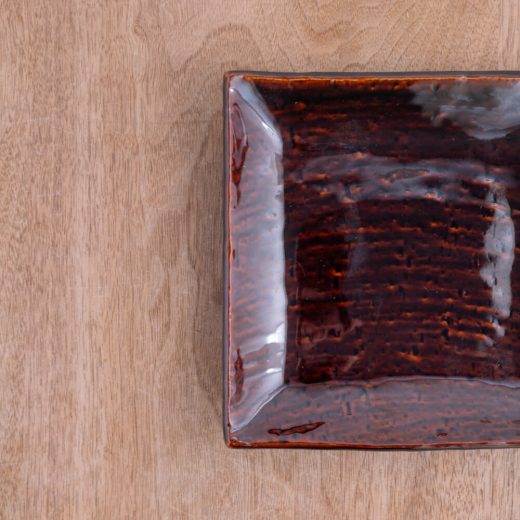 【WEB限定】17cm角皿 アメ -器市-