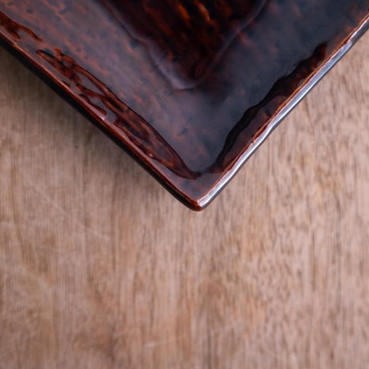 【WEB限定】17cm角皿 アメ -器市-