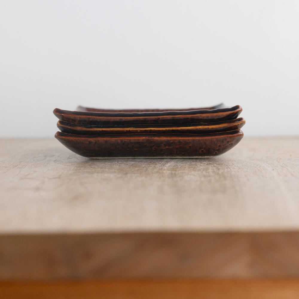 【WEB限定】17cm角皿 アメ -器市-