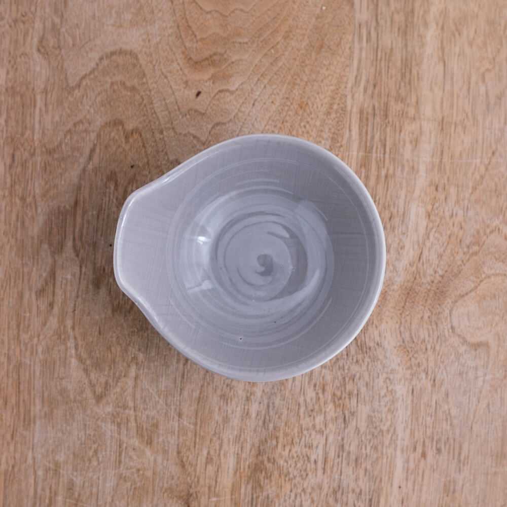 うず粉引グレー呑水 -器市-