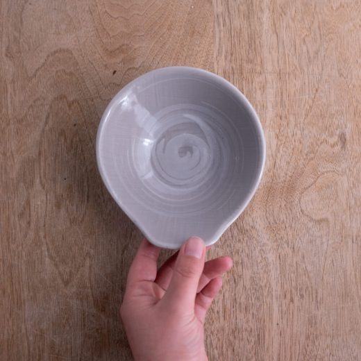 うず粉引グレー呑水 -器市-