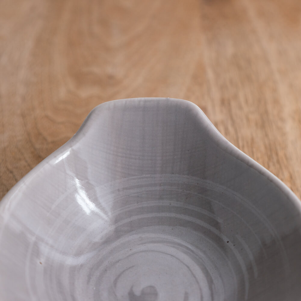 うず粉引グレー呑水 -器市-