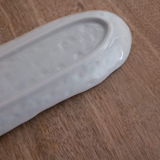 【WEB限定】白彩ドット小判深皿 -器市-