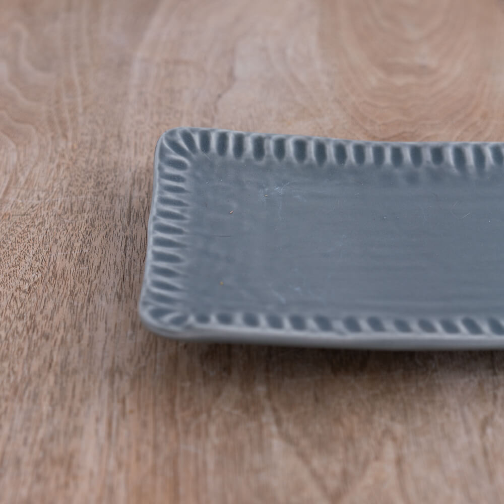 MINO 削ぎ サンマ皿 GY -器市-