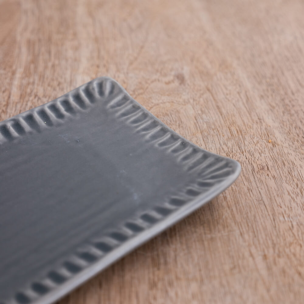 MINO 削ぎ サンマ皿 GY -器市-