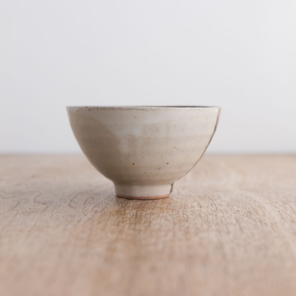 塗分茶碗 中平 ブラウン -器市-