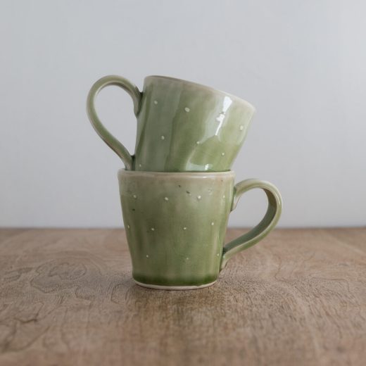 白ドットマグ 翡翠 -器市-