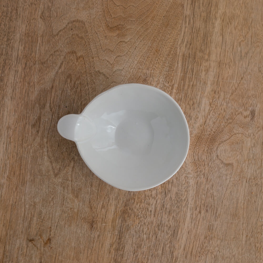 【WEB限定】カラー手付塗分とんすい ホワイト -器市-