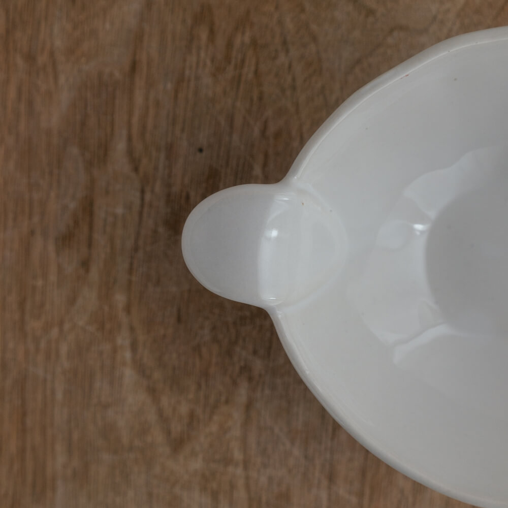 【WEB限定】カラー手付塗分とんすい ホワイト -器市-