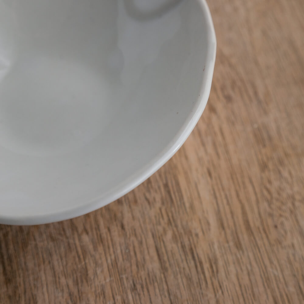 【WEB限定】カラー手付塗分とんすい ホワイト -器市-