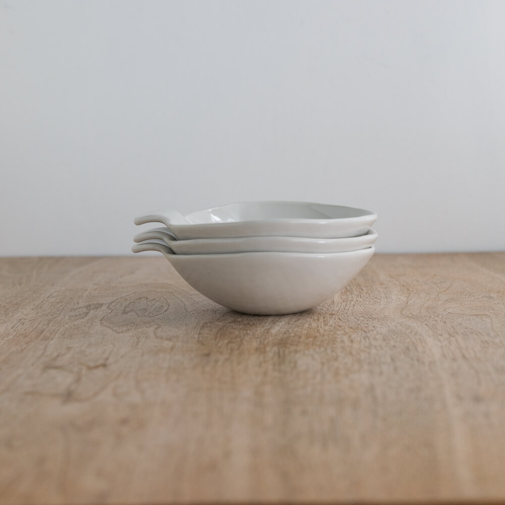 【WEB限定】カラー手付塗分とんすい ホワイト -器市-