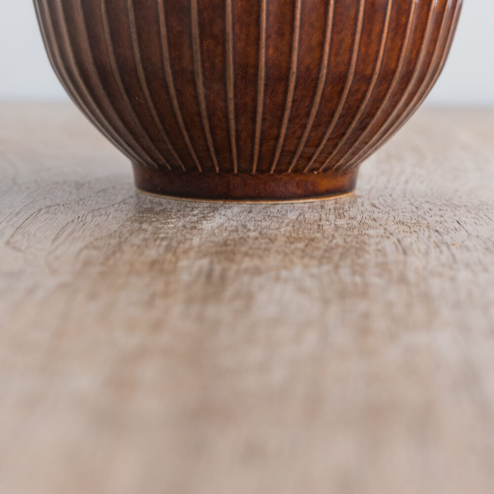 【WEB限定】しのぎ軽量茶碗 アメ -器市-