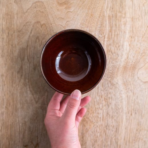 【WEB限定】しのぎ軽量茶碗 アメ -器市-