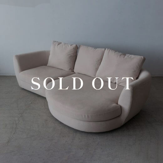 アウトレット家具の［リユース品］コロネル カウチソファ ワンソファ 94（R）＋ルーミーカウチ（L）カプリス1 TAランク 売り切れ