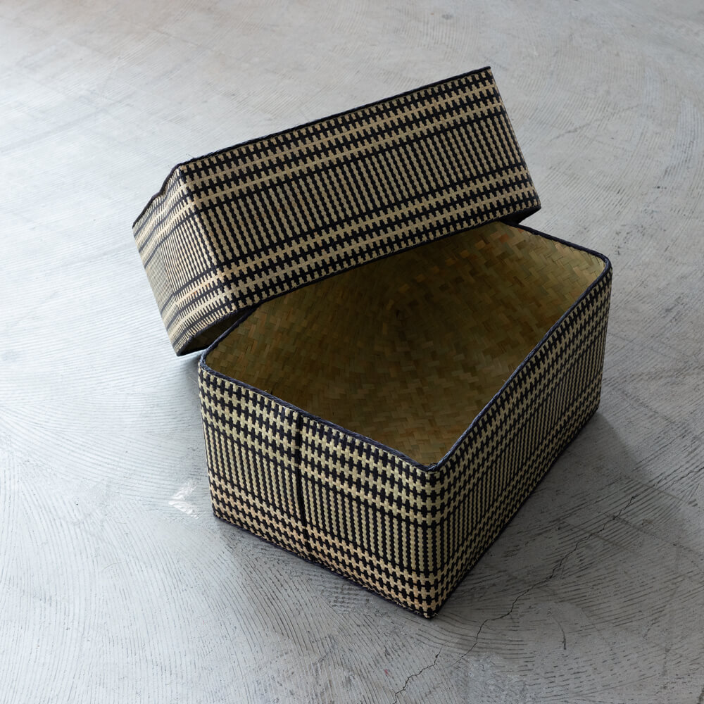 チヒ カラフル長方形箱 (蓋付) 特大【A】