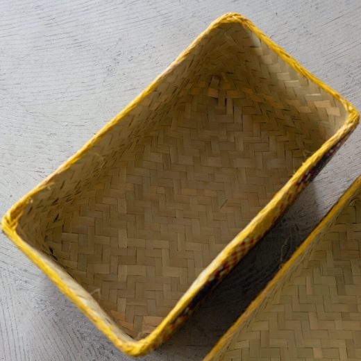 チヒ カラフル長方形箱 (蓋付) M【E】