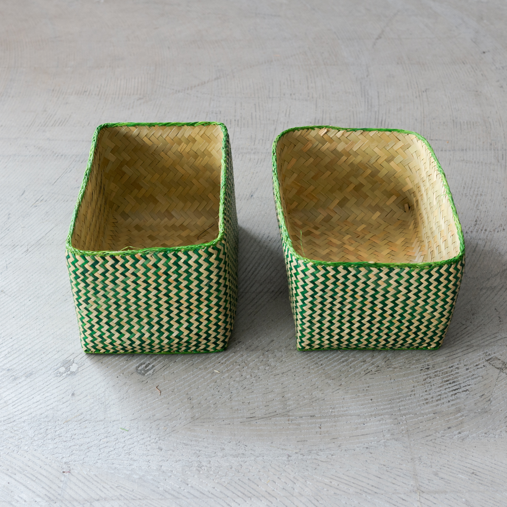 チヒ カラフル長方形箱 (蓋付) M【D】