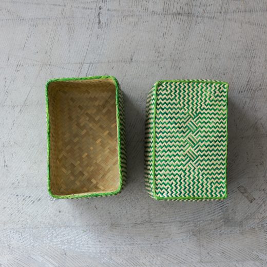 チヒ カラフル長方形箱 (蓋付) M【D】