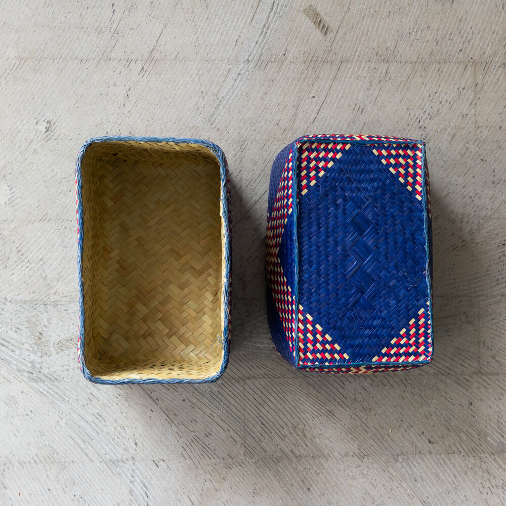 チヒ カラフル長方形箱 (蓋付) M【F】