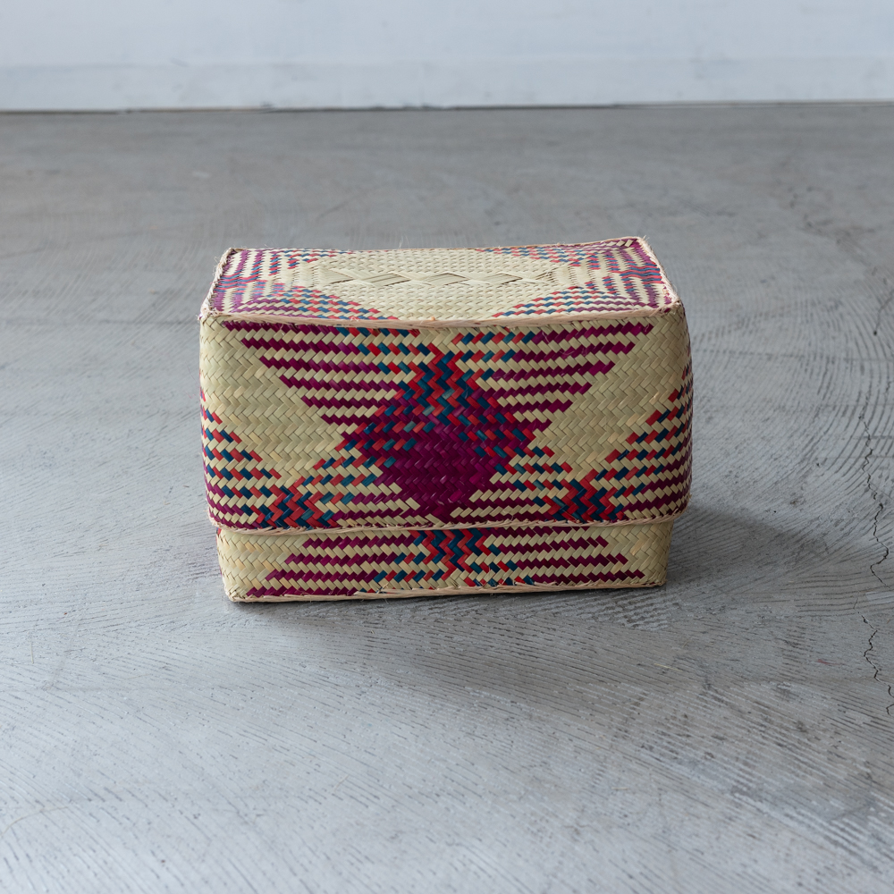 チヒ カラフル長方形箱 (蓋付) M【A】