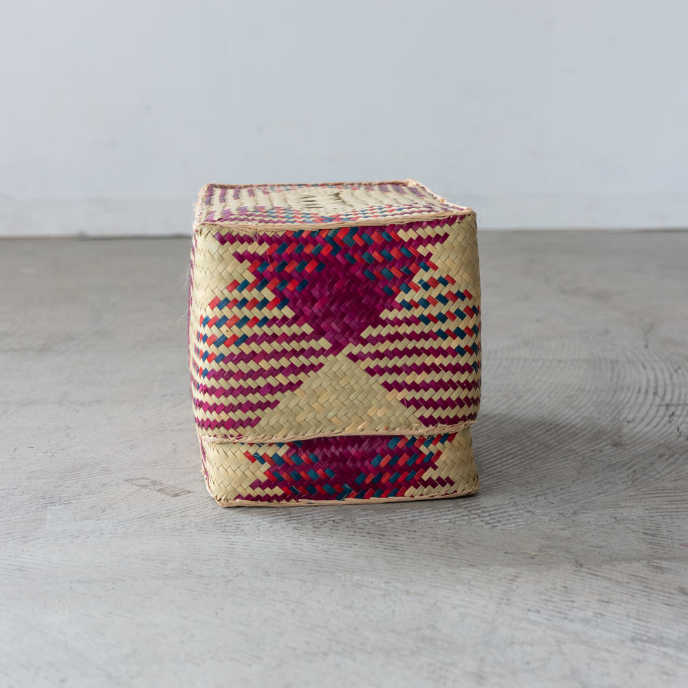 チヒ カラフル長方形箱 (蓋付) M【A】