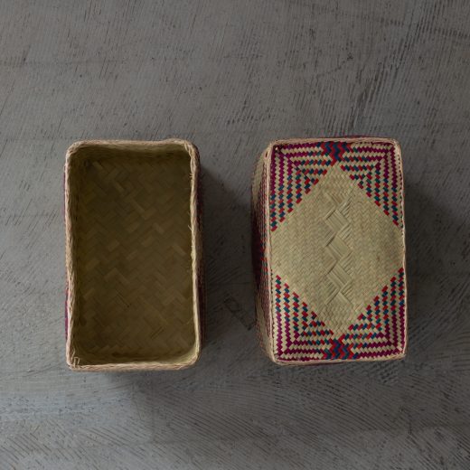 チヒ カラフル長方形箱 (蓋付) M【A】