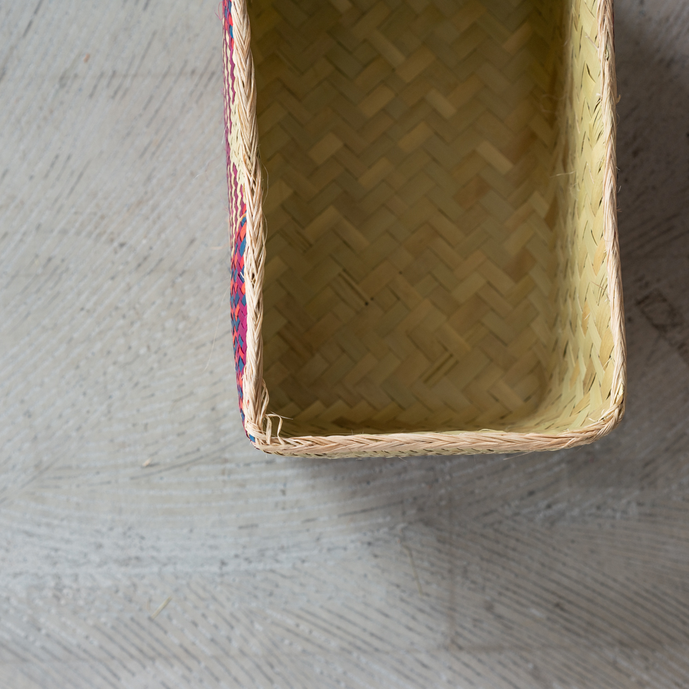 チヒ カラフル長方形箱 (蓋付) M【A】