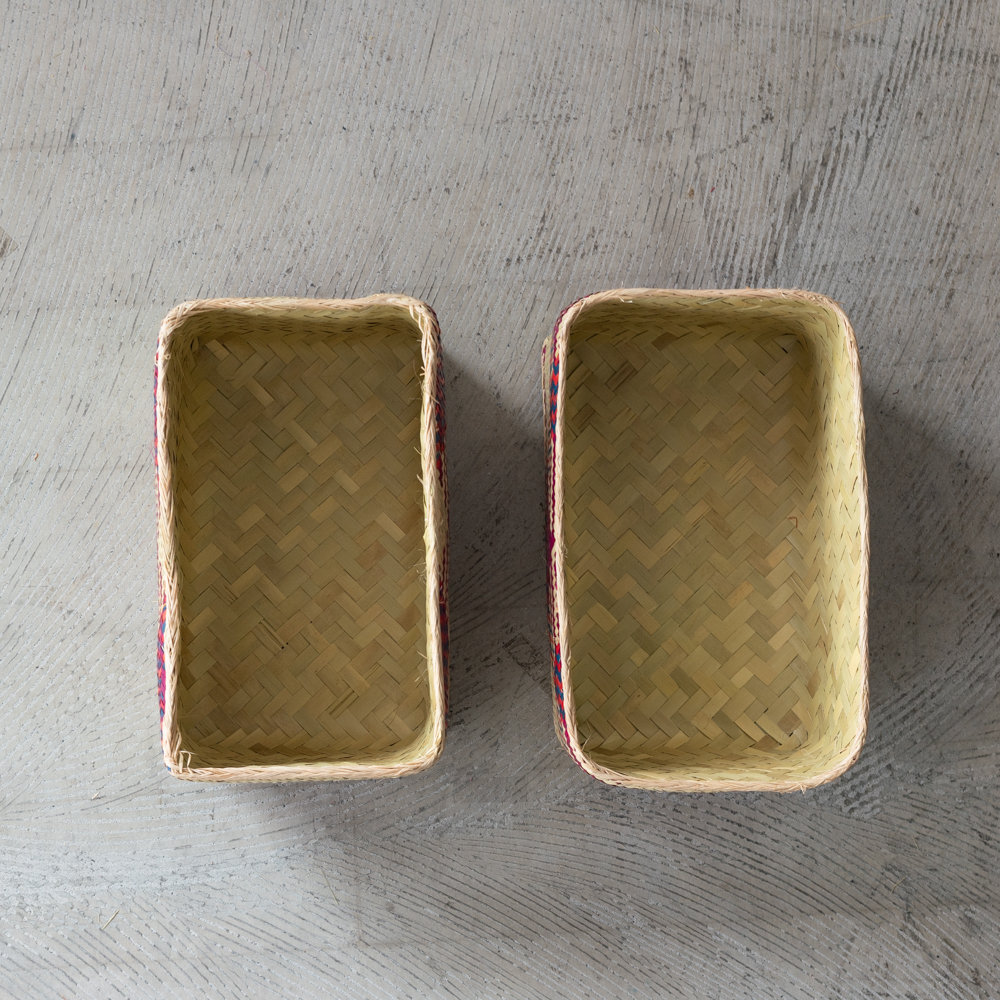 チヒ カラフル長方形箱 (蓋付) M【A】