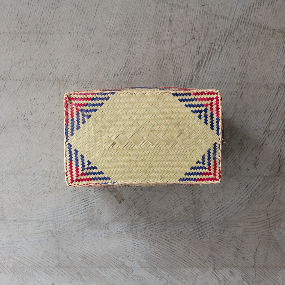 チヒ カラフル長方形箱 (蓋付) M【H】