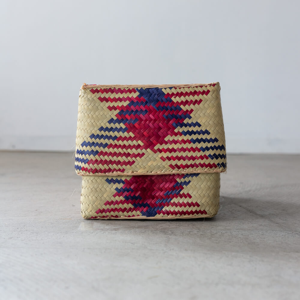 チヒ カラフル長方形箱 (蓋付) M【H】