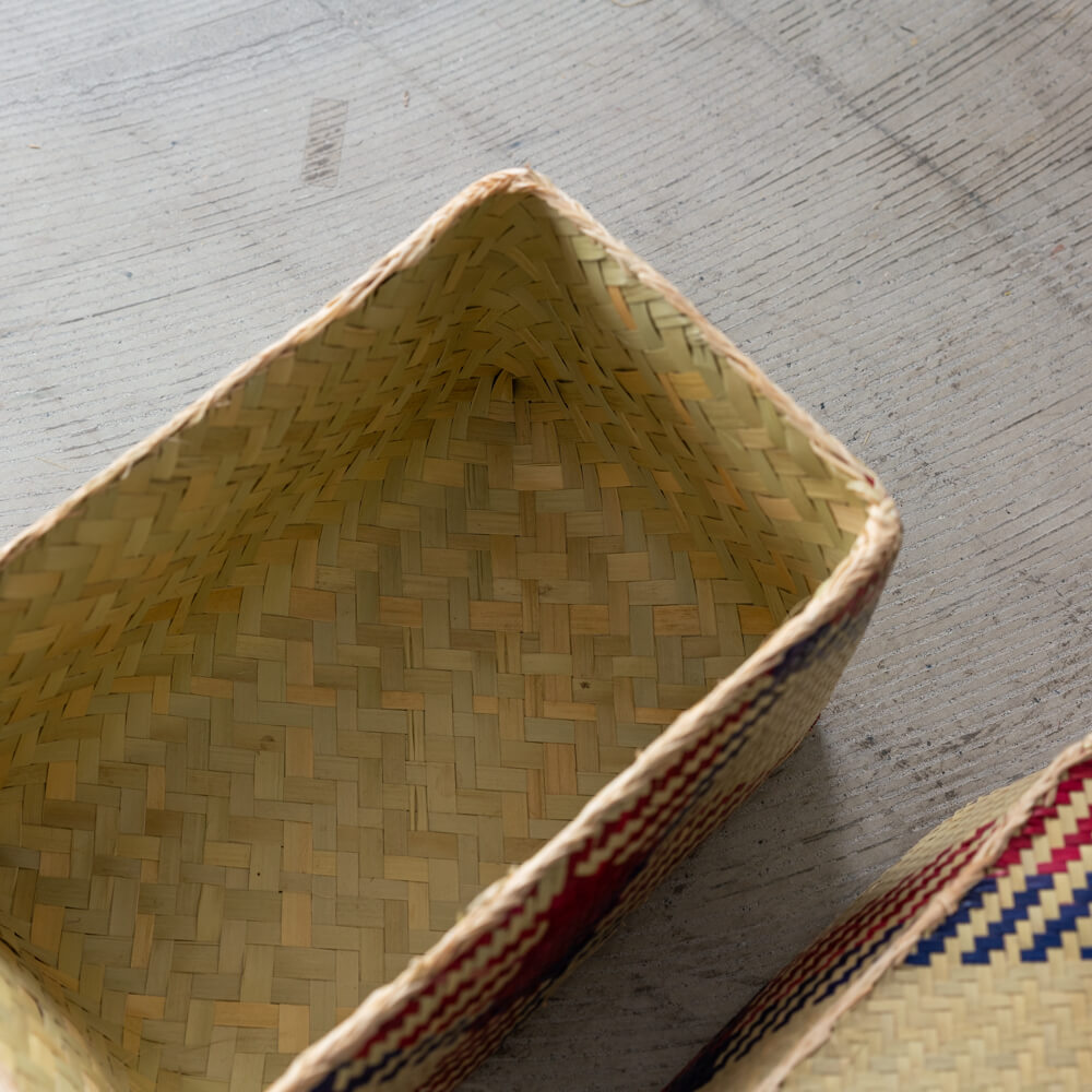 チヒ カラフル長方形箱 (蓋付) M【H】