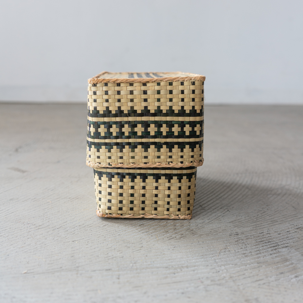 チヒ カラフル長方形箱 (蓋付) S 【J】