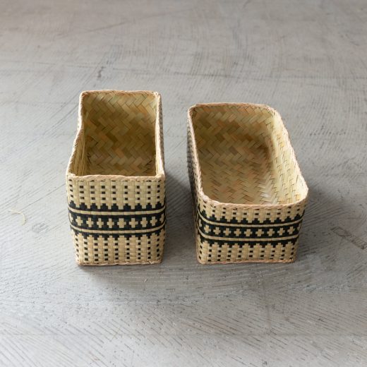 チヒ カラフル長方形箱 (蓋付) S 【J】