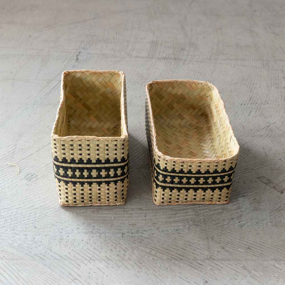 チヒ カラフル長方形箱 (蓋付) S 【J】