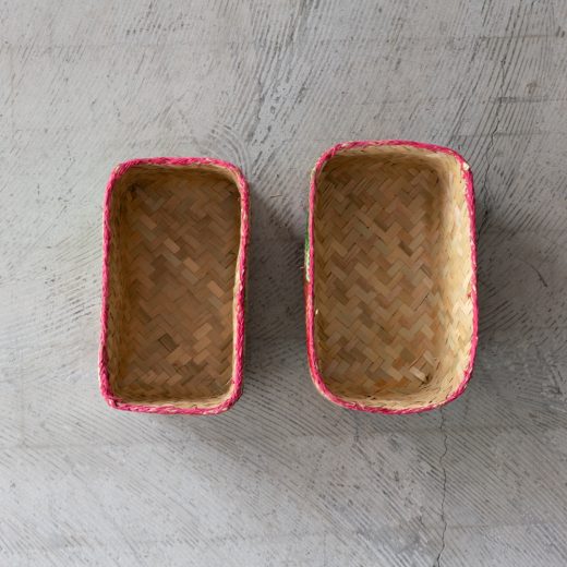 チヒ カラフル長方形箱 (蓋付) S 【H】