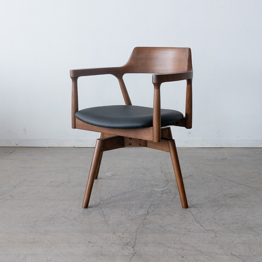 ［期間限定SALE］回転チェア カスケード アッシュ材WN / ウレタン