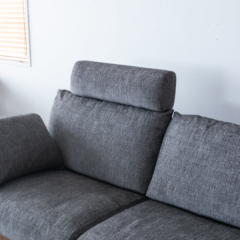 【現品SALE】ナガノインテリア ソファ+サイドテーブルセット（ソファLC617+テーブルLT023）クッション・オットマン付