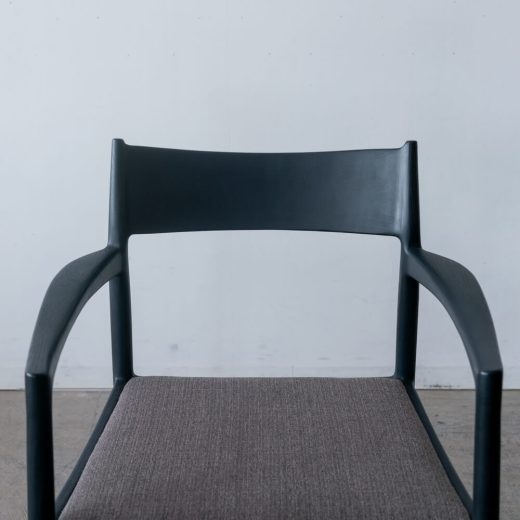 ［現品SALE］MILE_STONE アームチェア type.1 N5（布）BK