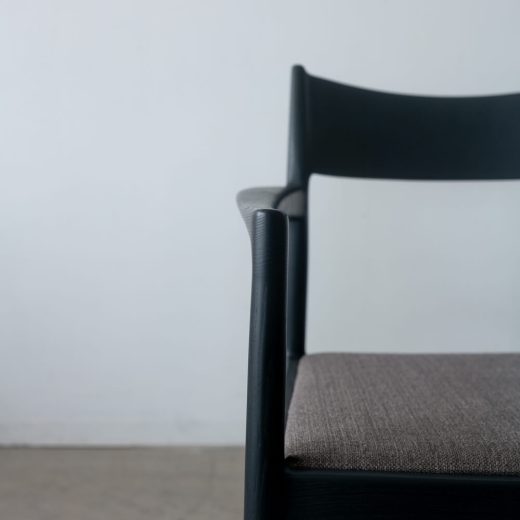 ［現品SALE］MILE_STONE アームチェア type.1 N5（布）BK