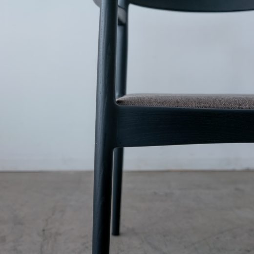 ［現品SALE］MILE_STONE アームチェア type.1 N5（布）BK