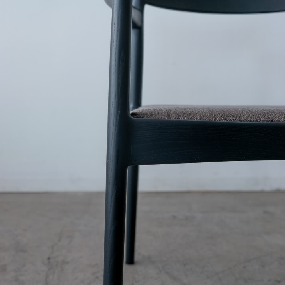 ［現品SALE］MILE_STONE アームチェア type.1 N5（布）BK