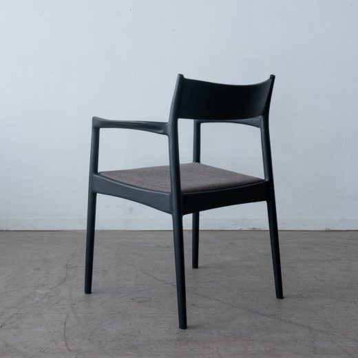 ［現品SALE］MILE_STONE アームチェア type.1 N5（布）BK