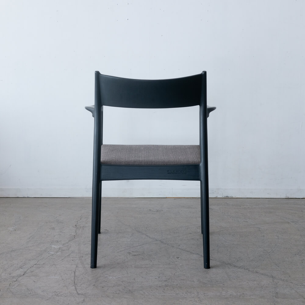 ［現品SALE］MILE_STONE アームチェア type.1 N5（布）BK