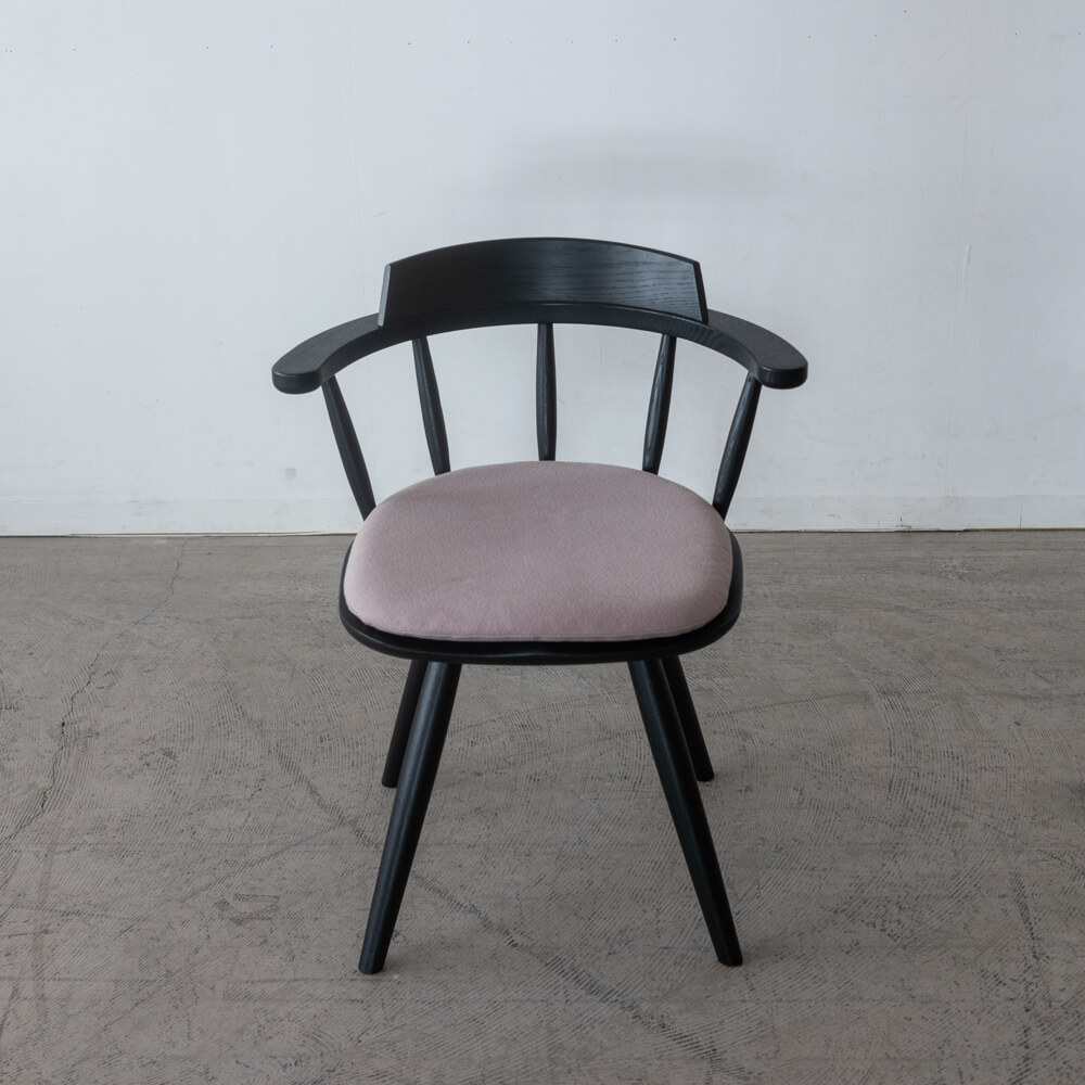 【現品SALE】ダイニングチェア 回転 DC341-0W RO-CG+座クッションAF897(ナガノインテリア)